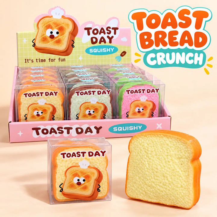 Toast Bread Crunchy Squishy (ASMR Crunch)
