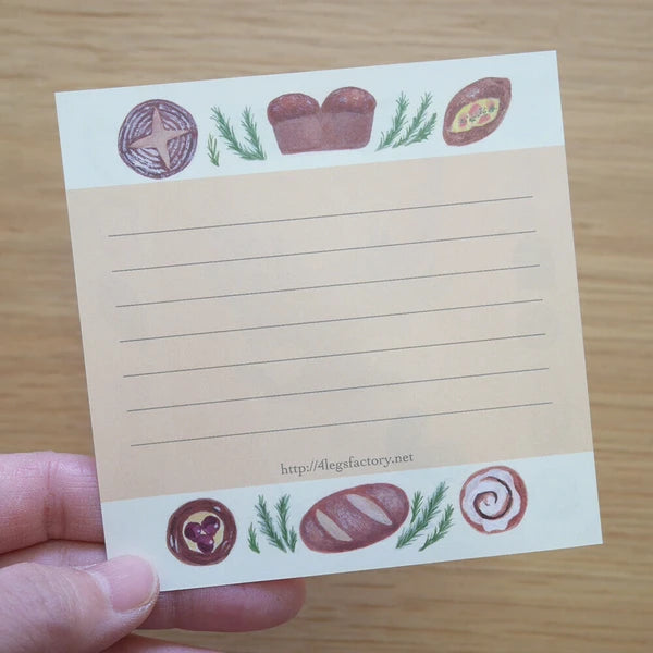 NEW Japanese Watercolor Illustration Memo Pad- Baking Kitty