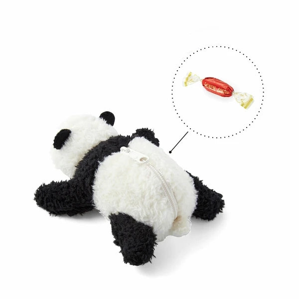 Fluffy Panda Zipper Pouch Bag- Available in 3 Styles! IN STOCK