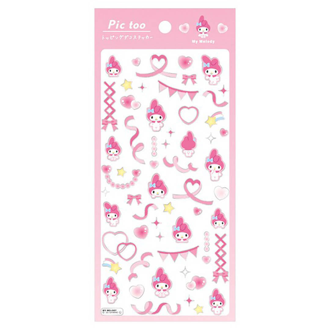 Official Sanrio Pic Too Sticker Sheet - Available in 5 Styles!