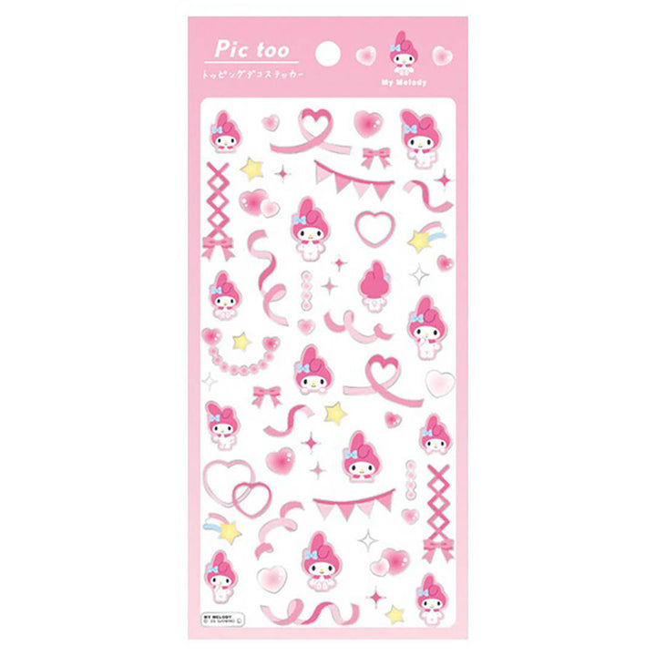 Official Sanrio Pic Too Sticker Sheet - Available in 5 Styles!