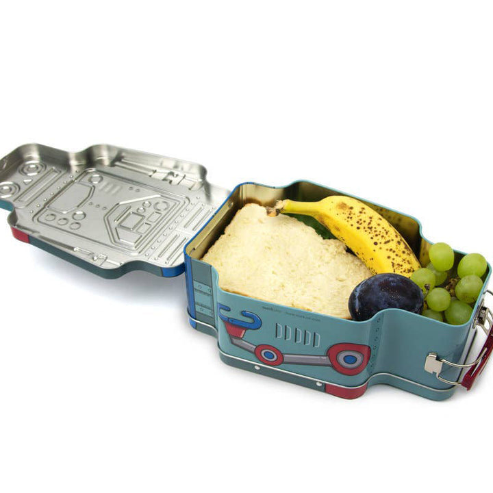 Retro Tin Lunch Box Case- Robot