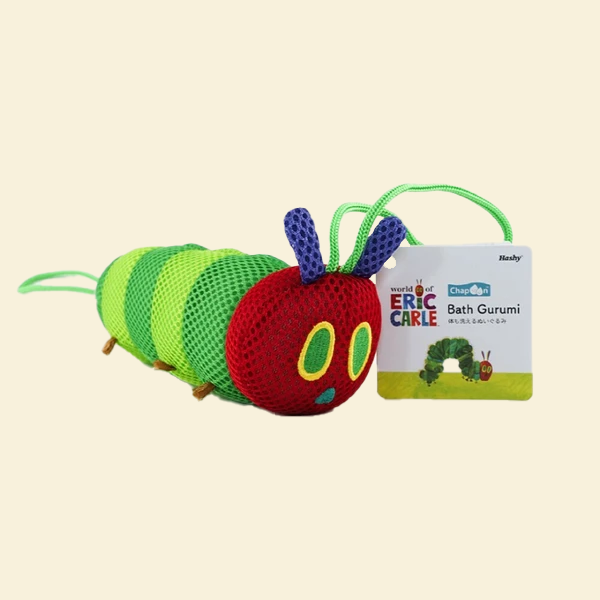 NEW Japanese Eric Carle Hungry Caterpillar Bath Sponge