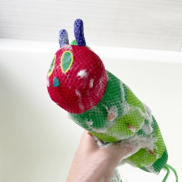 NEW Japanese Eric Carle Hungry Caterpillar Bath Sponge