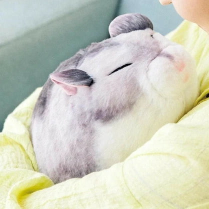 Hamster Cushion- Pearly White