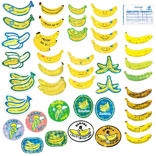 Japanese 40 Pc. Sticker Set- Banana