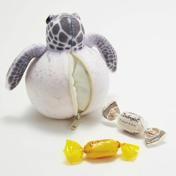 Sea Turtle in Shell Zipper Pouch Bag - 3 Styles Available!