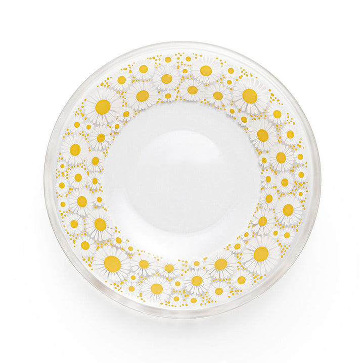 Retro Small Glass Plate - Hanazakari Floral