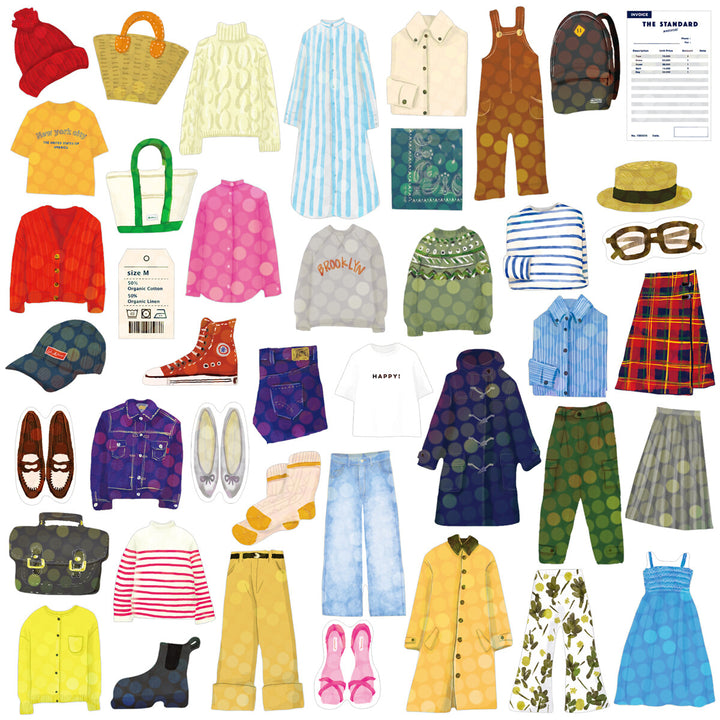 Japanese 40 Pc. Sticker Set- Fashion