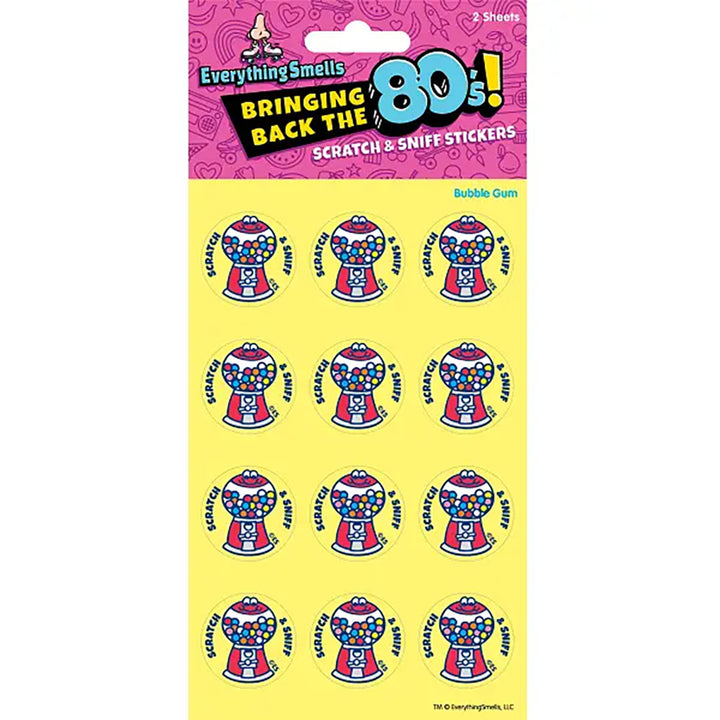 Bubble Gum Machine  Scratch & Sniff Stickers