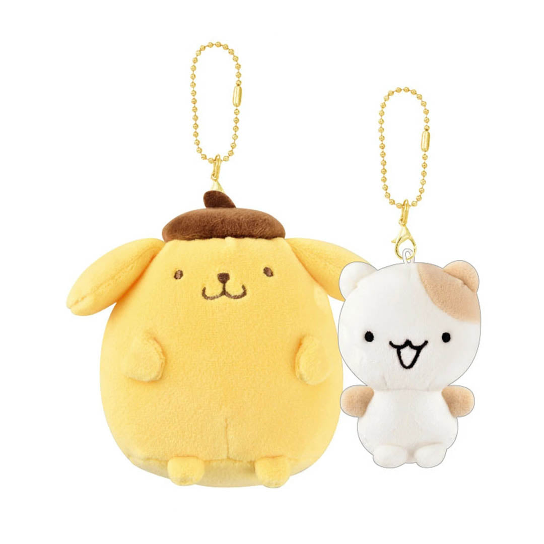 NEW Sanrio Characters Key Chain Plushies - Pompompurin & Muffin