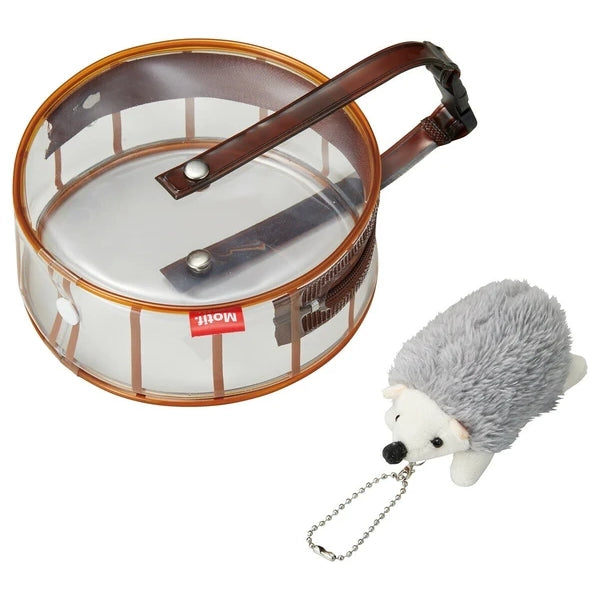Kawaii Spinning Wheel Pouch with Critter- Hedgehog