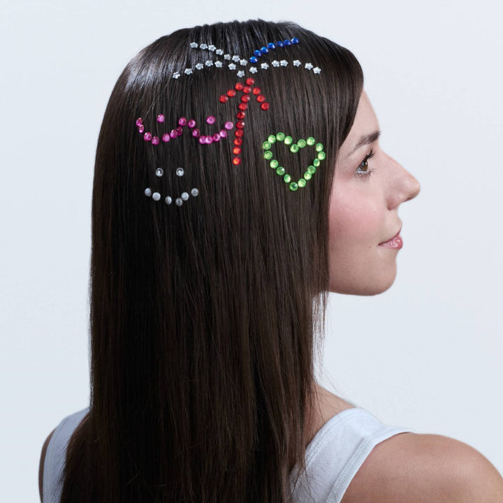 Hally Hair Gem Pen Multi-Colored Refill - 90 Count