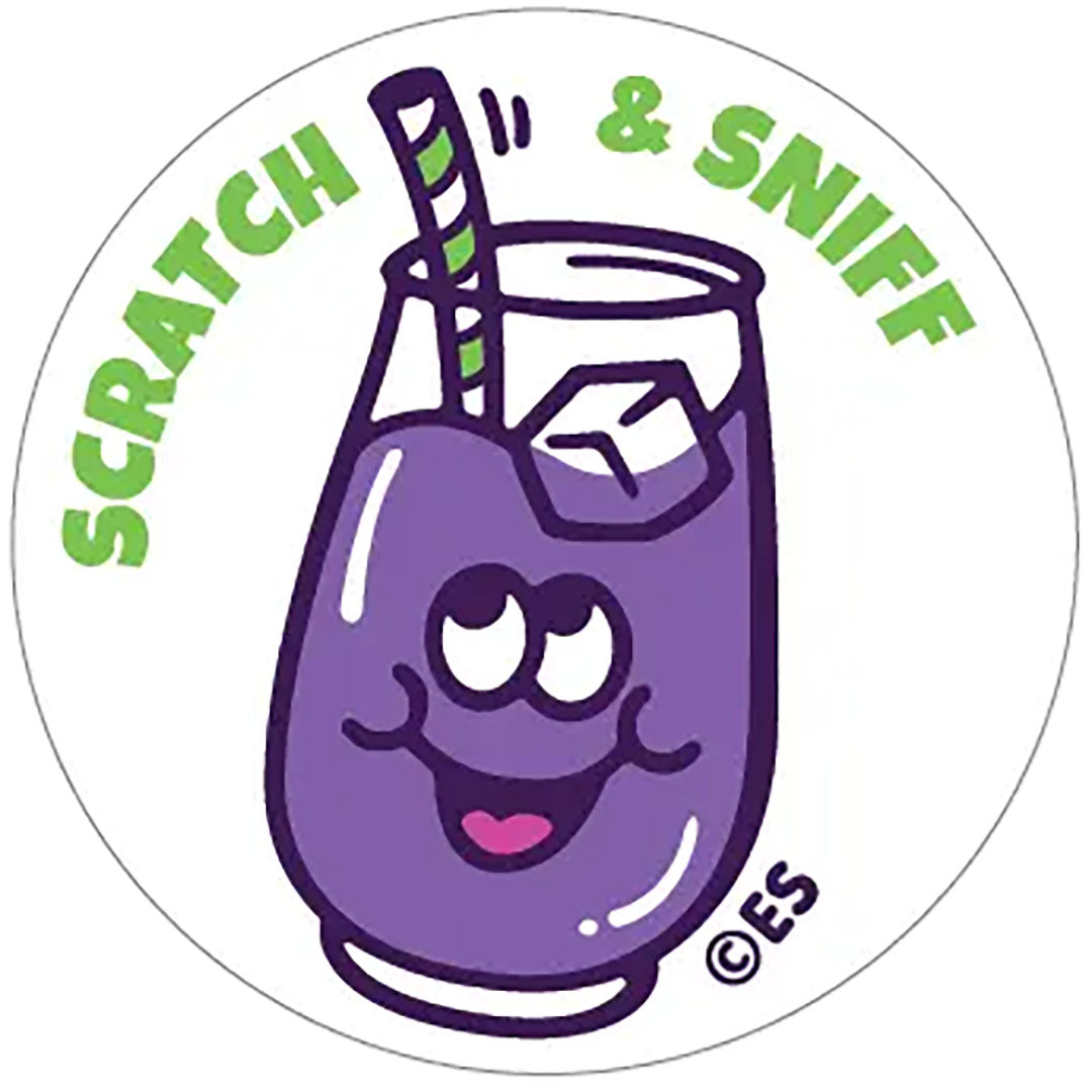 Grape Drink Scratch & Sniff Stickers
