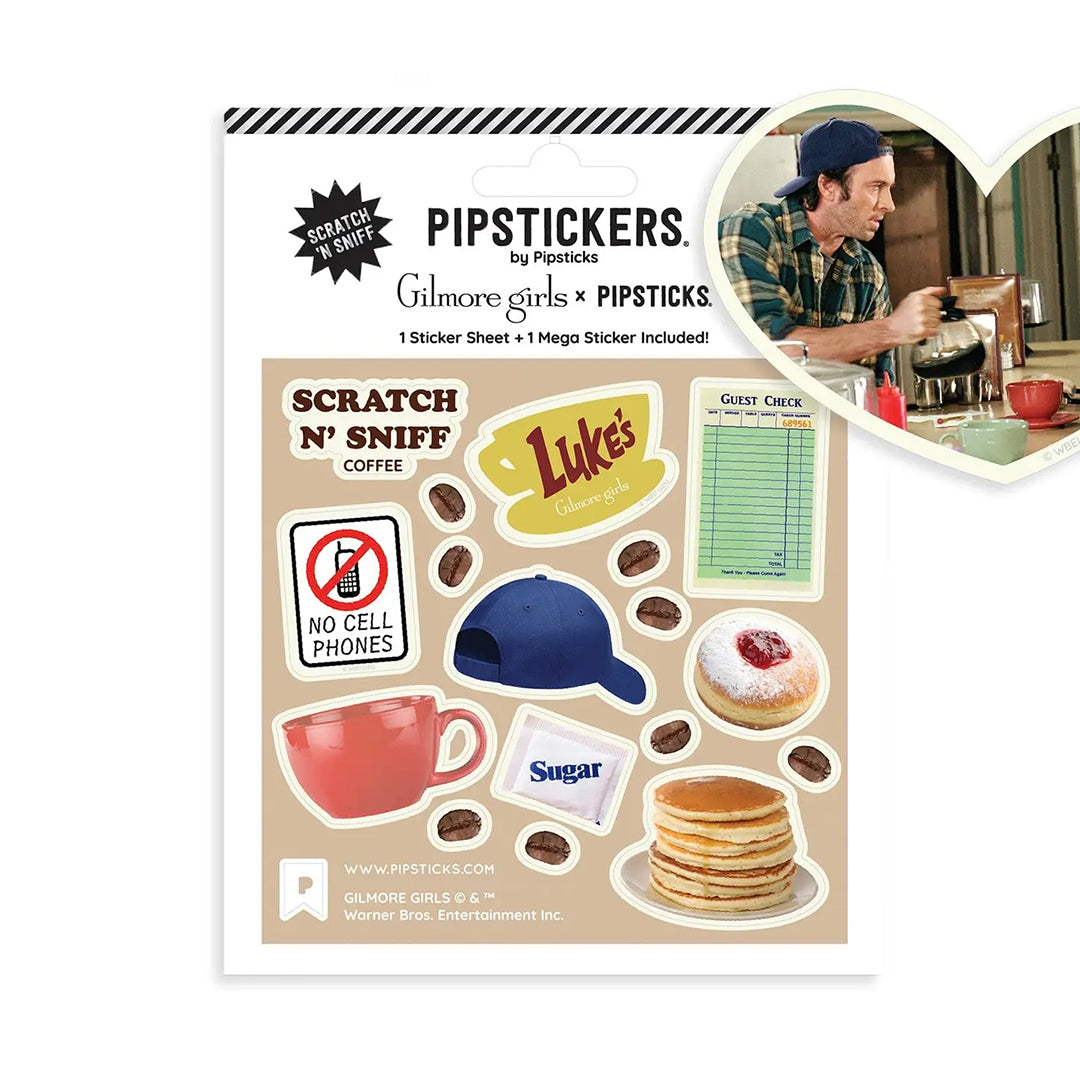 Gilmore Girls Coffee at Luke's Scratch N' Sniff Stickers