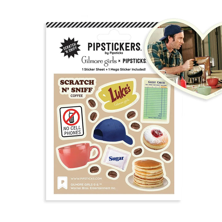 Gilmore Girls Coffee at Luke's Scratch N' Sniff Stickers