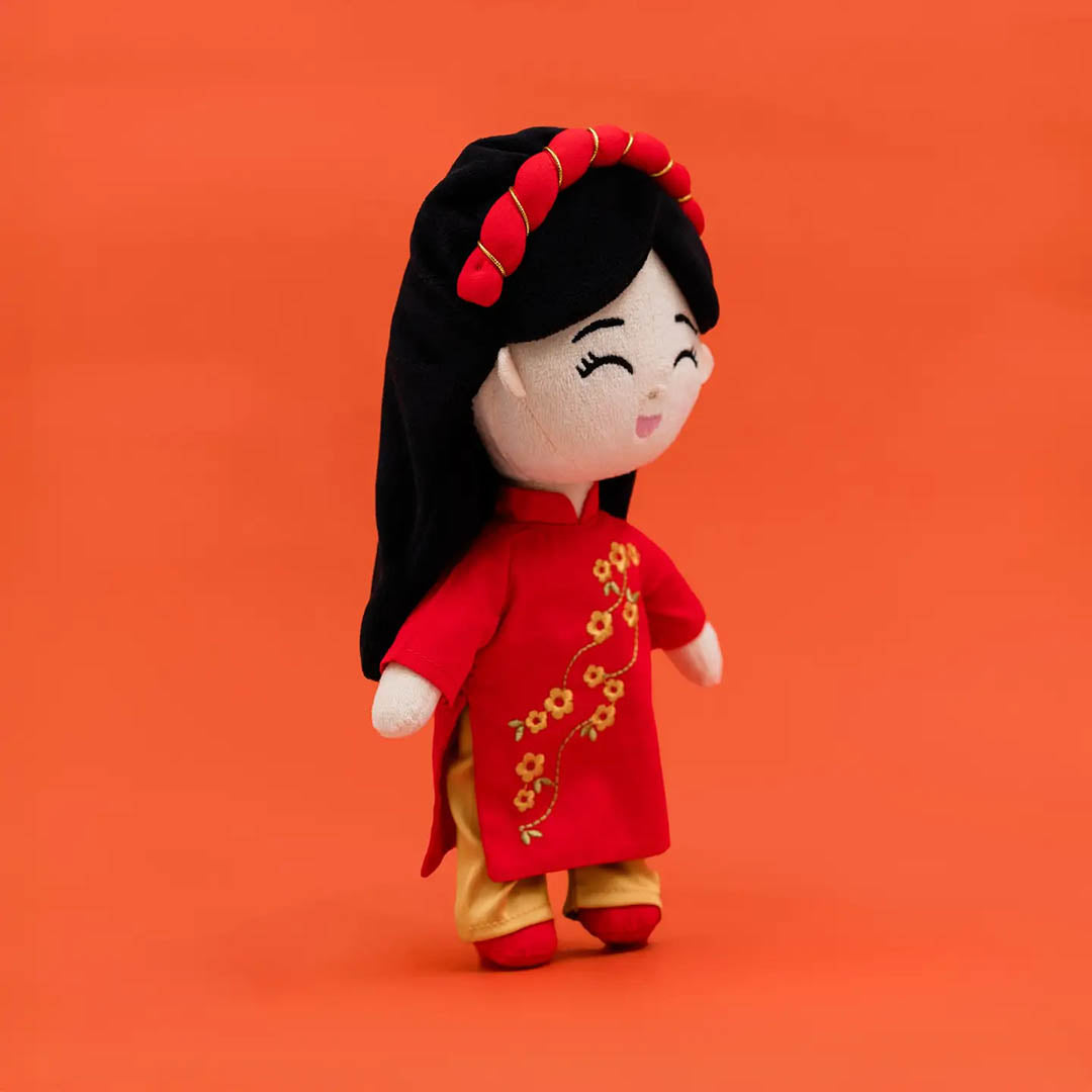 Vietnamese 'hoa' Cultural Mini Doll