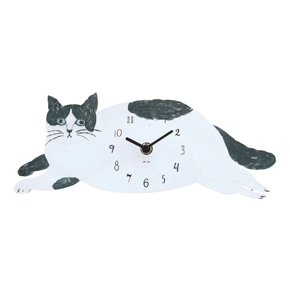 Matsuo Miyuki Die Cut Clocks- Gray Cat