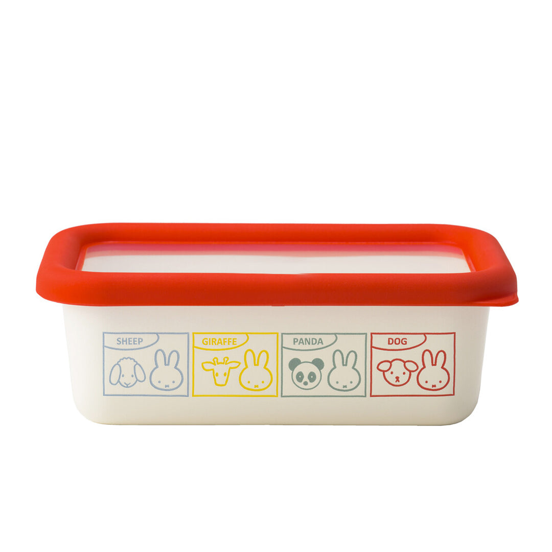 NEW Miffy Fuji-horo Enamel Storage Container - Animals