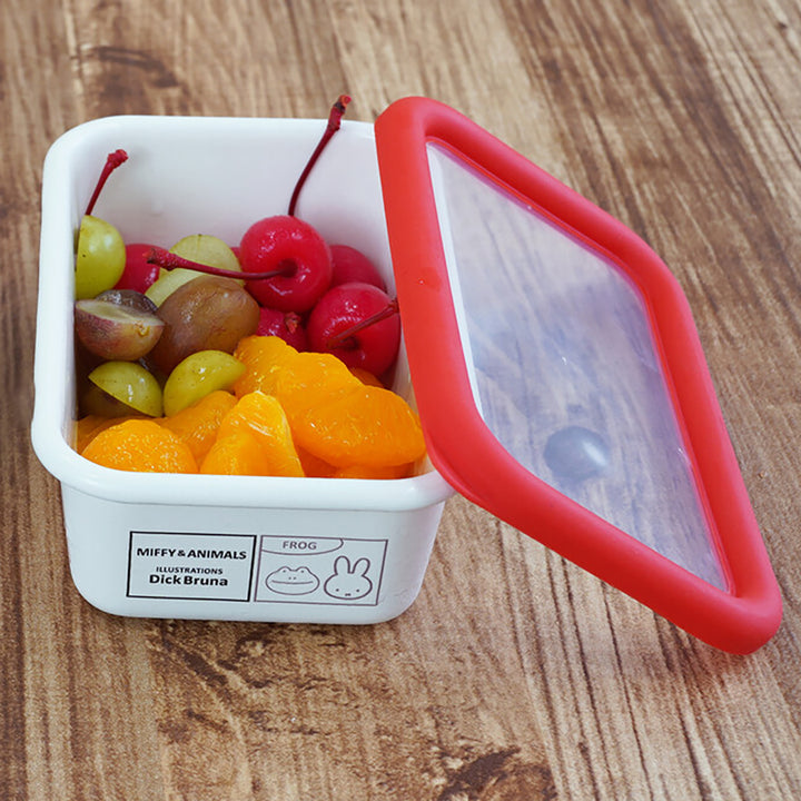 NEW Miffy Fuji-horo Enamel Storage Container - Animals
