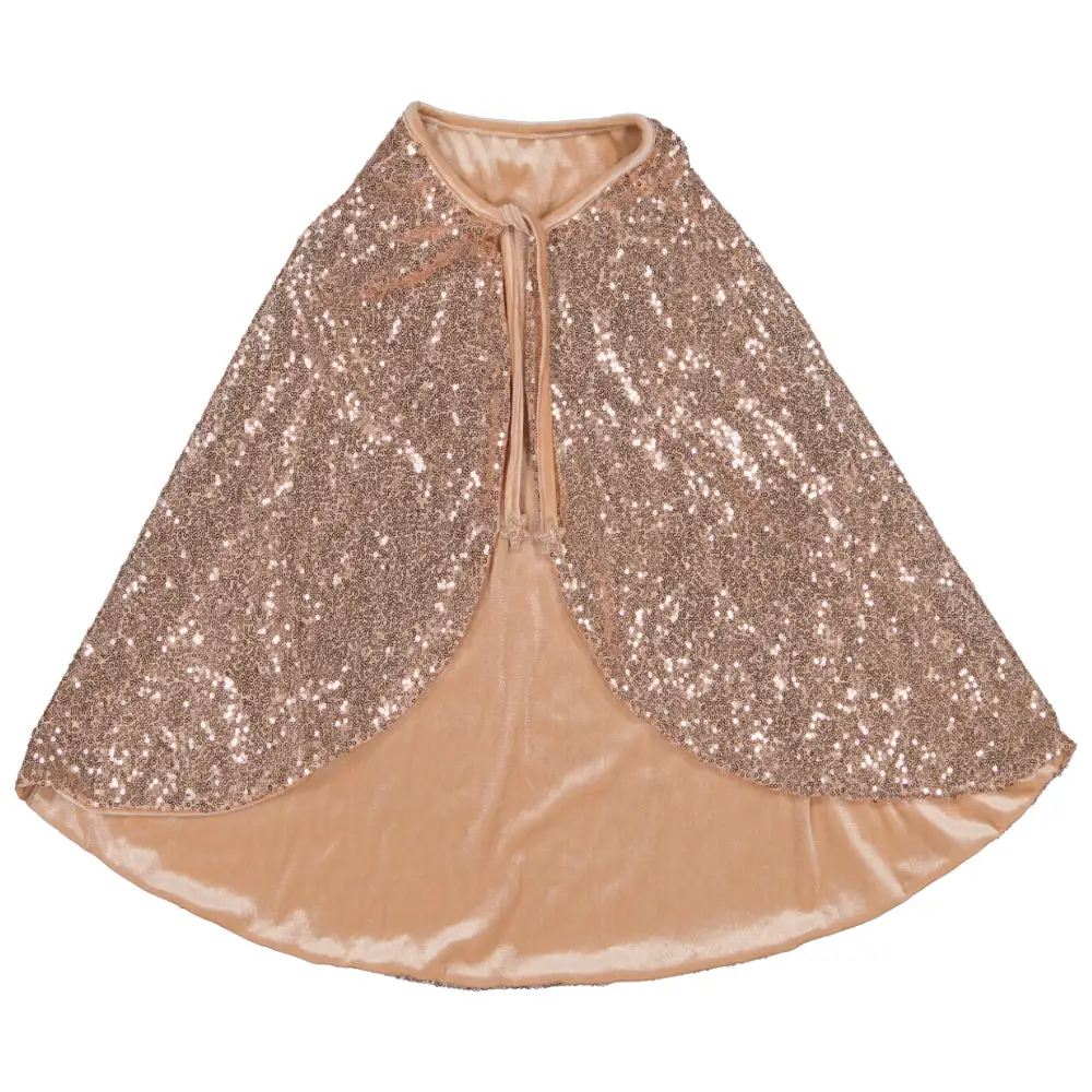 NEW French Sequin Princess Cloak Cape- Pink