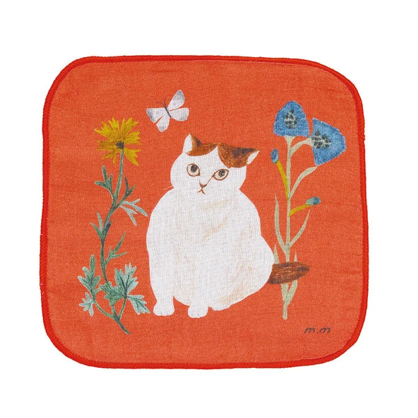 Matsuo Miyuki 100% Cotton Gauze Hand towel - Orange