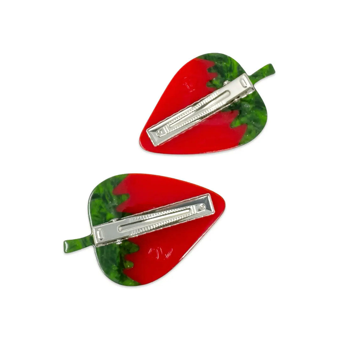 Strawberry Hair Clip Set
