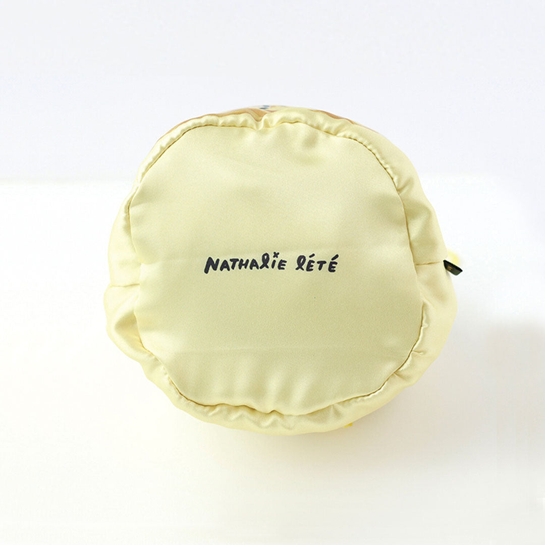 Nathalie Lete Pouch Satin Drawstring Bag- Rabbit