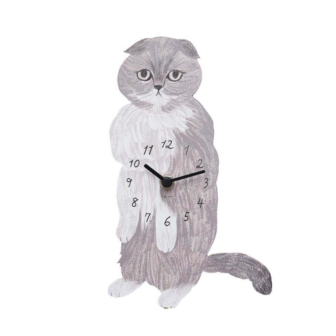 Matsuo Miyuki Die Cut Clocks- Belle Cat