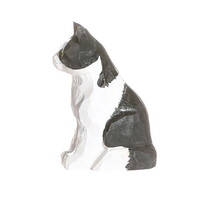 Wooden Black & White Cat Animal Toy