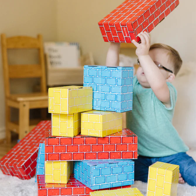 Deluxe Jumbo Cardboard Blocks Set- 40 pcs