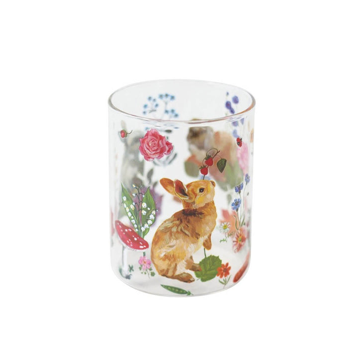 Nathalie Lete Glass Tumbler - Rabbits
