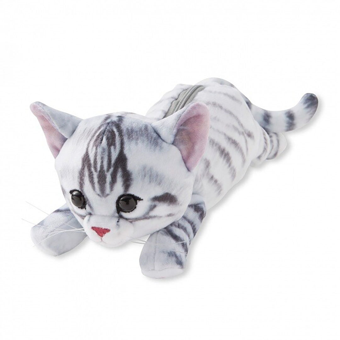 Fluffy Cat Zipper Pouch Bag- Available in Three Colors!