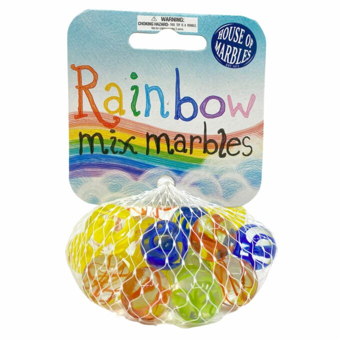 Net Bag of Rainbow Marbles