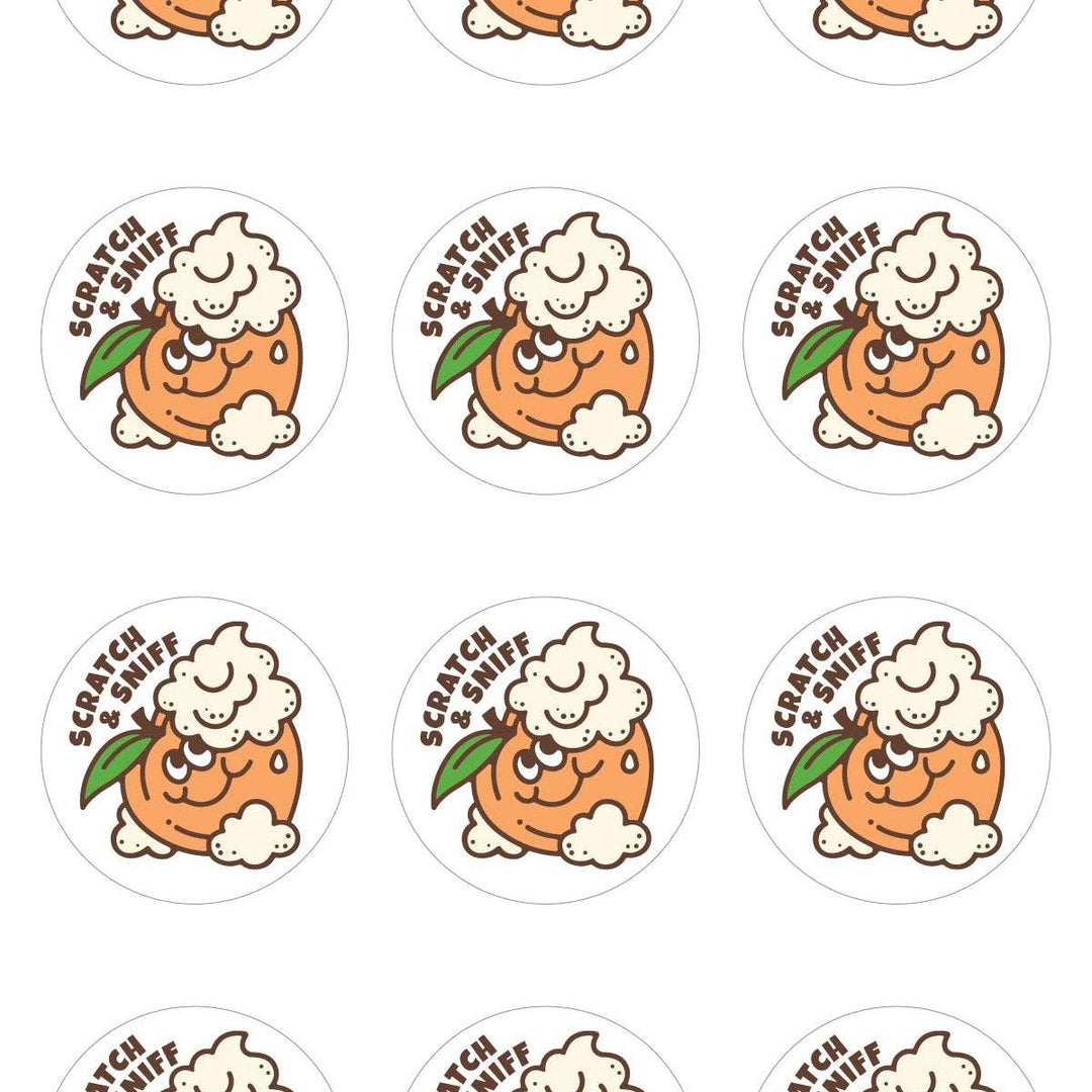 Peaches & Cream Scratch & Sniff Stickers