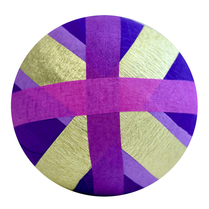Deluxe Surprise Ball - Gold Metallic Stripes - Assorted Colors