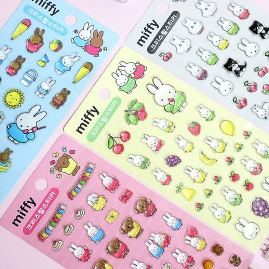 Miffy 3D Crystal Epoxy Stickers – Assorted Designs