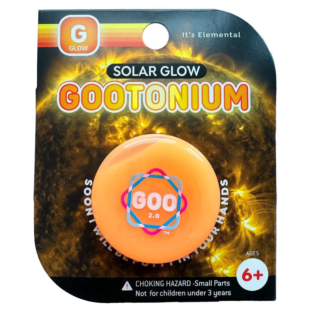 Gootonium: Glowing Orange Solar Putty - 20g