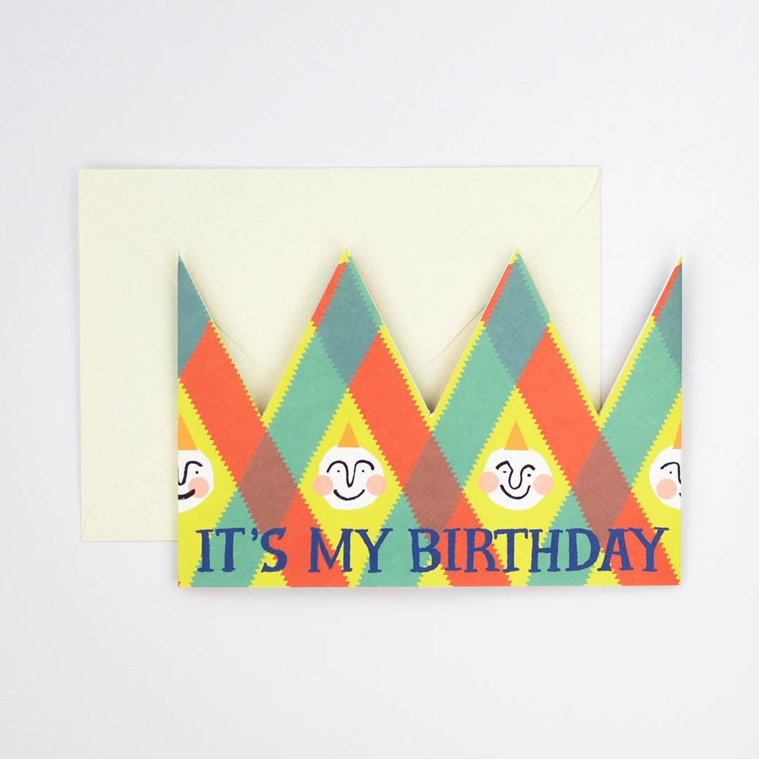 Greeting Card - Its My Birthday Party Hat Card