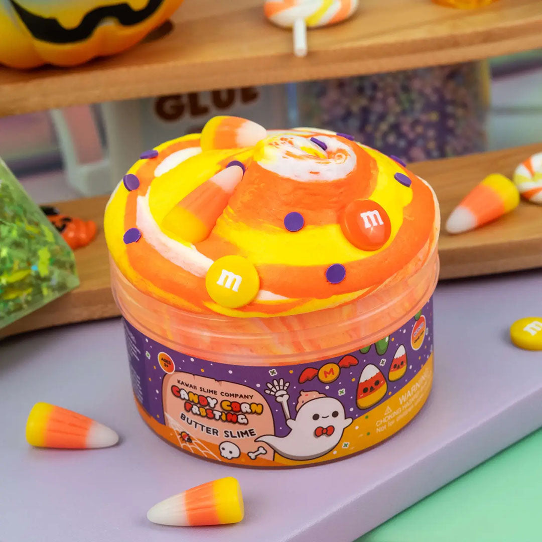 Candy Corn Frosting Butter Signature Dome Slime