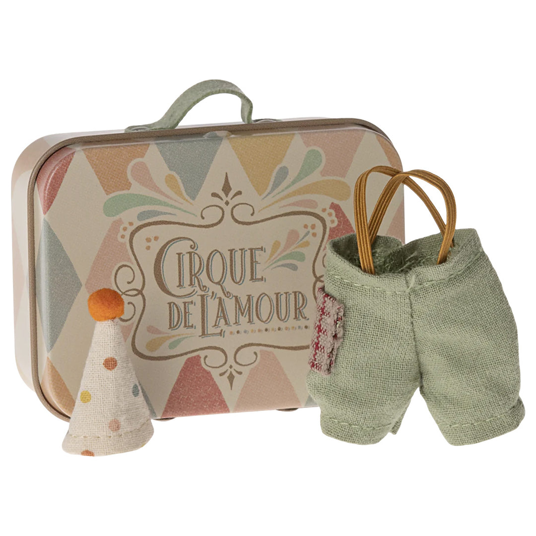 Clown Clothes in Suitcase - Little Brother Mouse