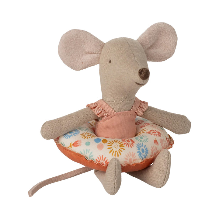 NEW Beach Mouse with Float, Little Sister - Flower