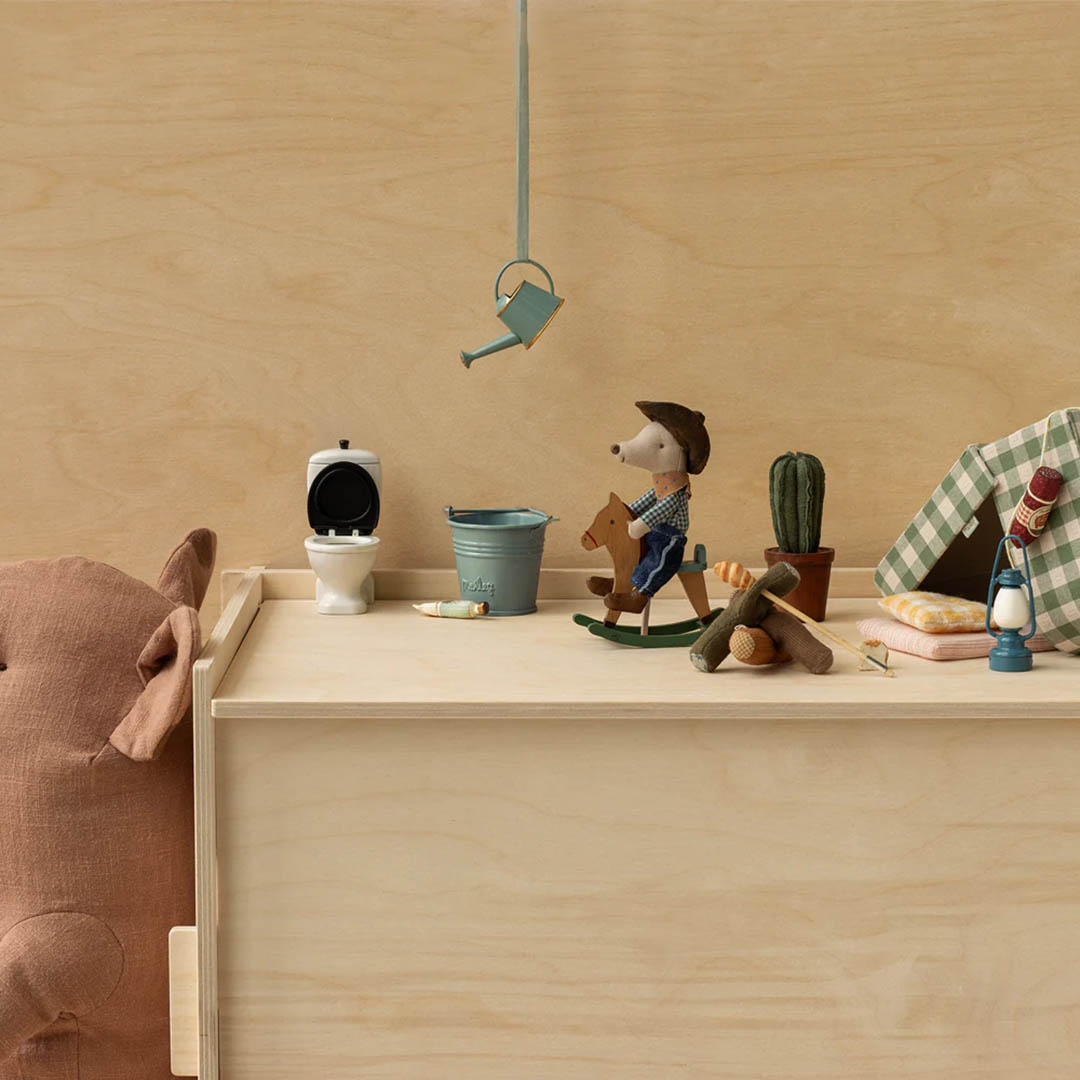 Cowboy Mouse on Rocking Horse, Little Brother