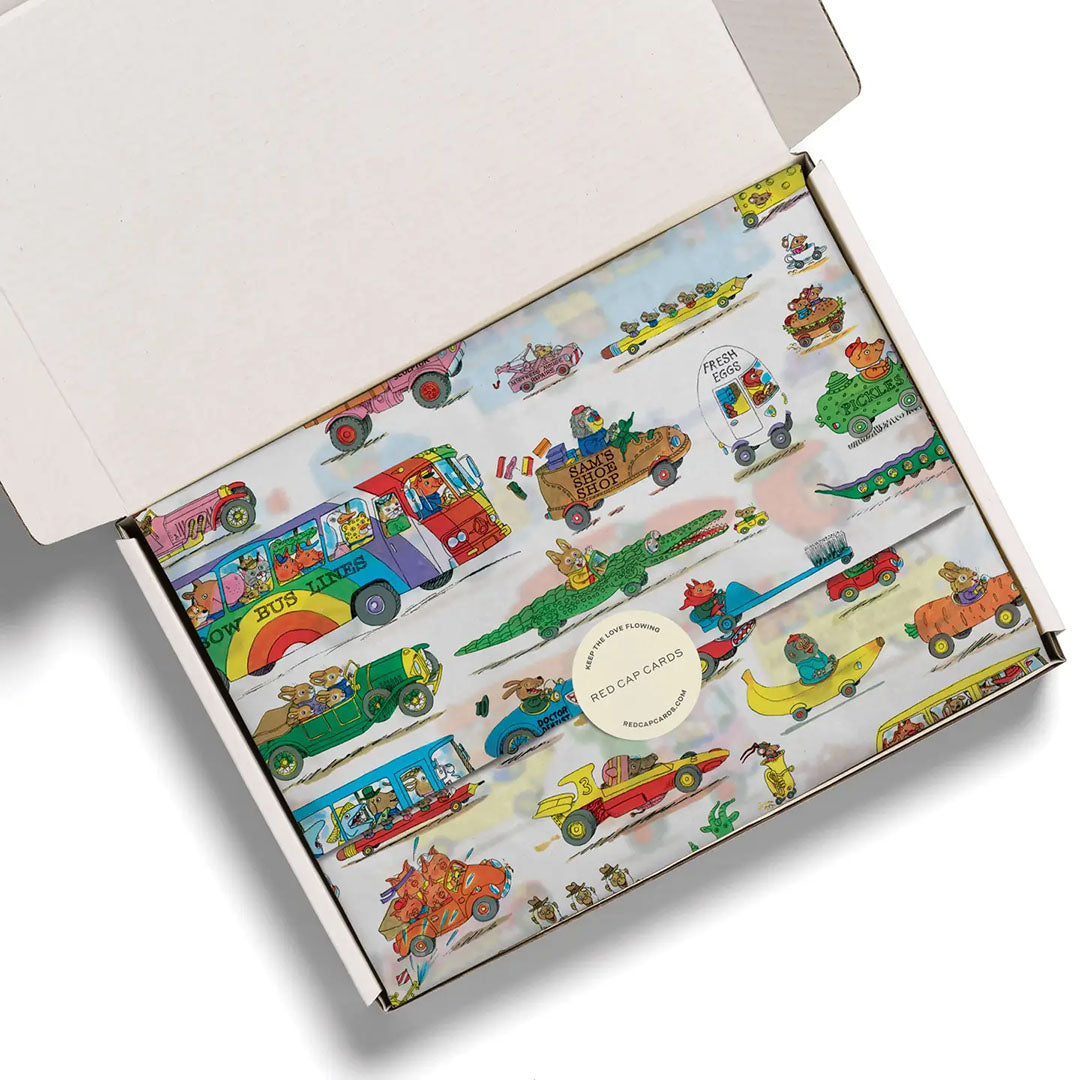 Richard Scarry Busytown Cars Tissue Paper - Set of 5 Sheets