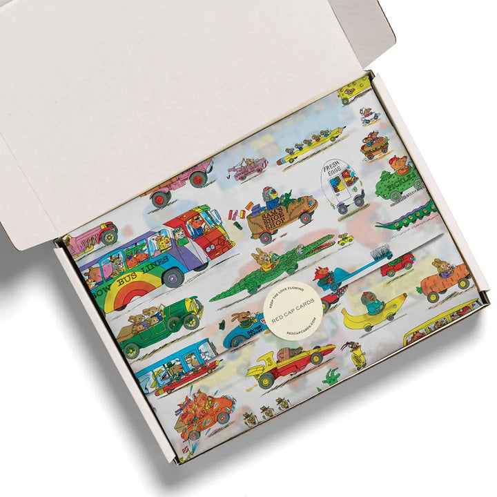 Richard Scarry Busytown Cars Tissue Paper - Set of 5 Sheets