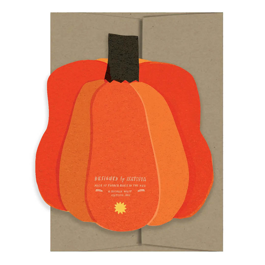 Pumpkin Blink Die Cut Card