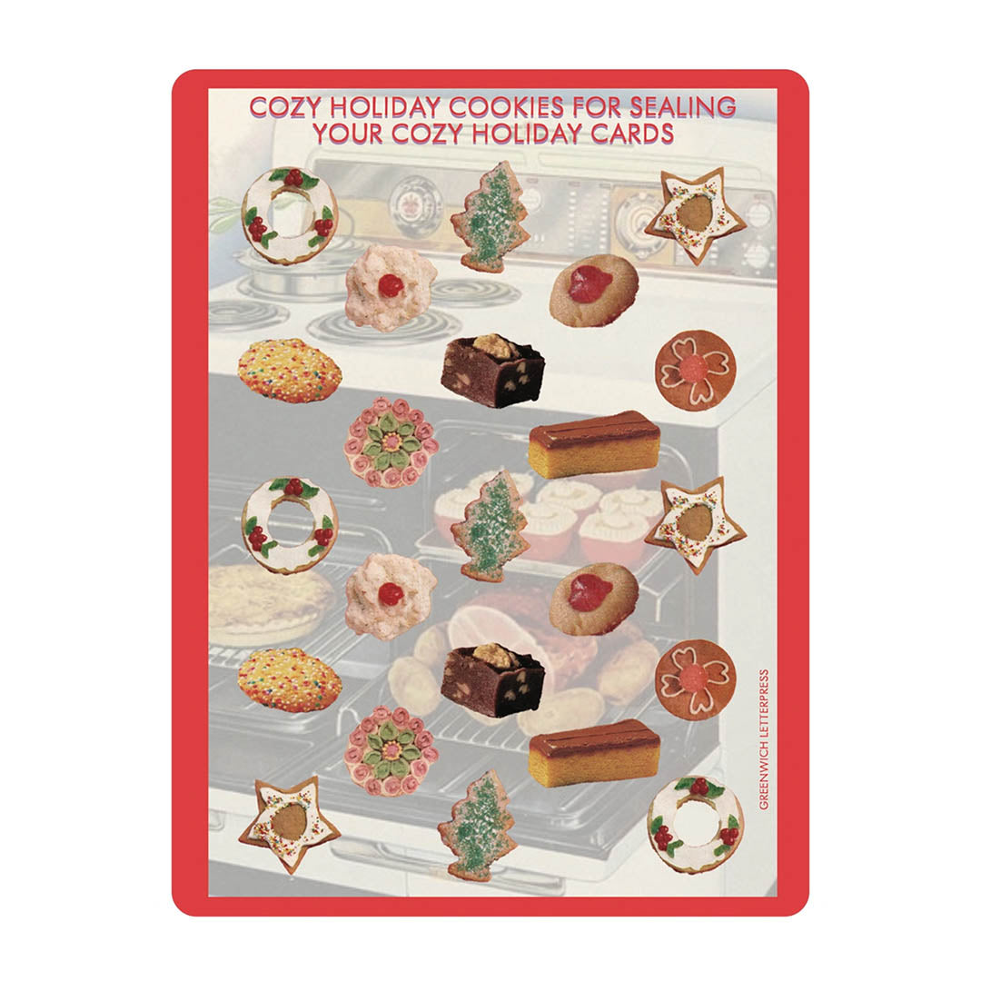 NEW Vintage Holiday Cookie Sticker Sheet
