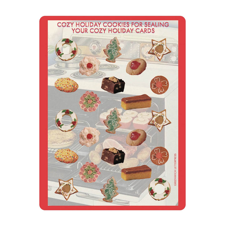 NEW Vintage Holiday Cookie Sticker Sheet