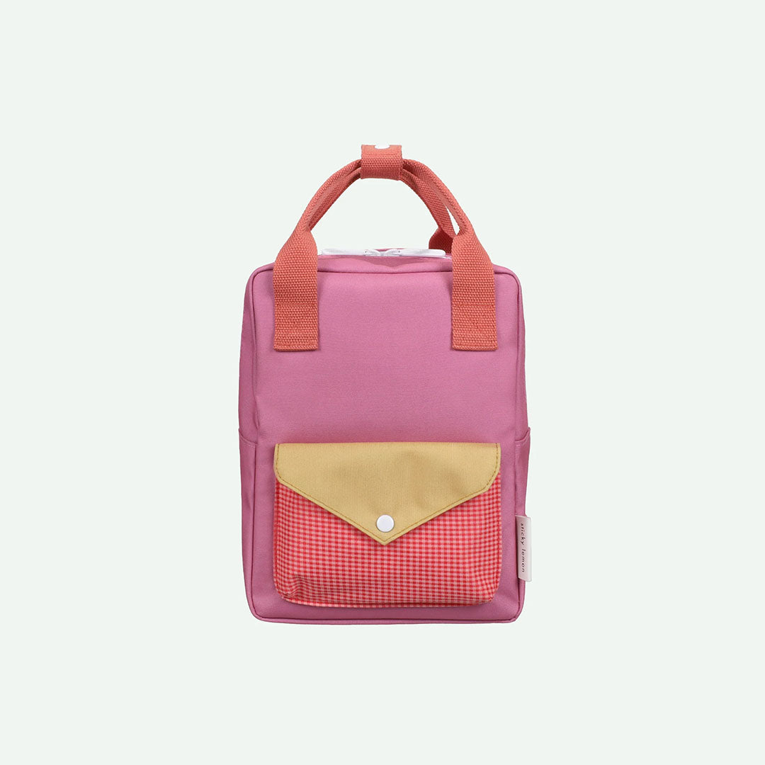 Small Backpack Bag - Envelope - Rosebay Pink