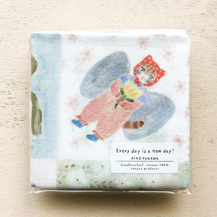 NEW Aiko Fukawa Cotton Printed Handkerchief